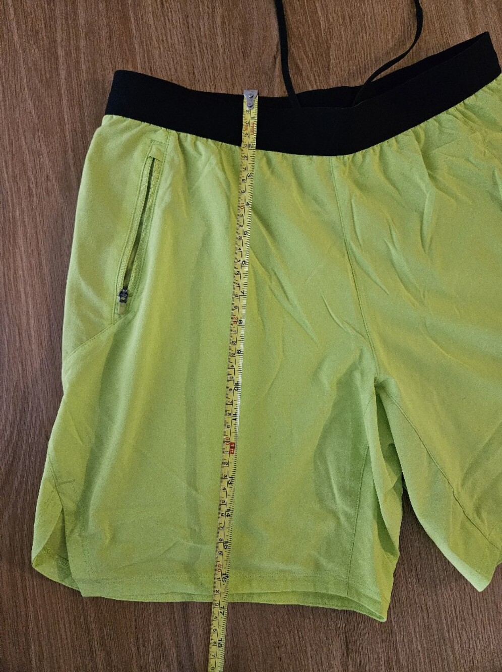 Hi-Vis Neon Yellow Running Shorts - Picture 3 of 6